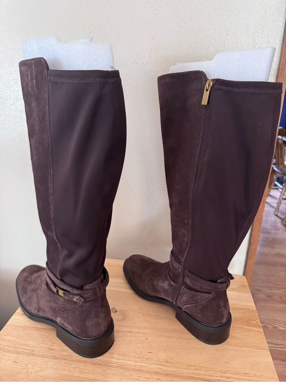 Vince Camuto Amabel Tall Suede Boots - Dark Brown 9W